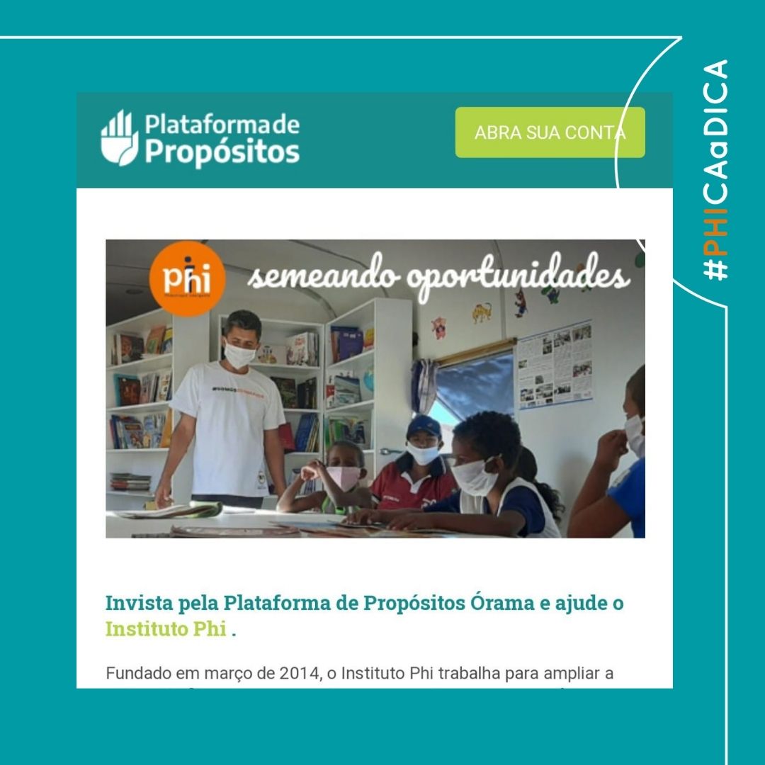 Instituto Phi integra plataforma de “investimento com propósito” da Órama